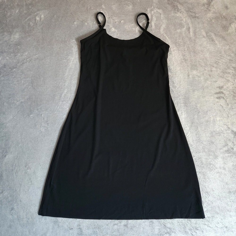 New Nordstrom Black Camisole Slip Dress M Shapewear Smoothing Layering Medium